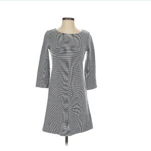 Theory 100% Cotton Tweed Gray Dress Size S